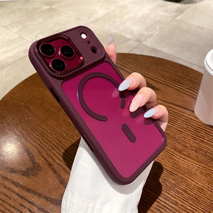 เคสใสแม่เหล็ก iPhone 18 วัสดุ PC TPU แบบไฮบริด ป้องกันแรงกระแทก สำหรับ iPhone 15 16 17 18 Pro Max - Product Image 1