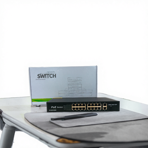 Conmutadores de Red POE No Administrados <span class=keywords><strong>ANPA</strong></span> de 48 V, 38 Gbps, 30316GE Gigabit, 16GE+2GE+1SFP, Full-Duplex, QoS, Apilables, con Función de Vigilancia por IA - Product Image 4