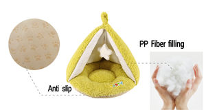 Cama de Camping para Gatos de Interior Estilo Dibujos Animados 2026, Cueva de Peluche para Perros con Juguete Divertido, Material de Tela de Piel Sintética, Embalaje en Cartón - Product Image 5