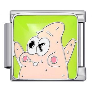 SpongeBob SquarePants Titanium Steel Modular Bracelet Charms Mixed Shapes DIY Jewelry Set For Bracelet Making - Product Image 4