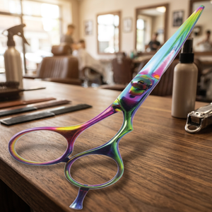 Ciseaux de coiffure professionnels en acier inoxydable 4Cr13, lame tranchante, manche moyen, non pliables, pour droitiers, coupe de cheveux en salon - Product Image 4