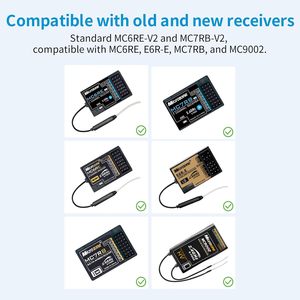 ไมโครโซน MC6C มินิ 2.4GHz 6CH ชุดเครื่องส่งและรับสัญญาณวิทยุ RC โหมด 1 สำหรับเครื่องบินบังคับวิทยุ โดรน มัลติโรเตอร์ เฮลิคอปเตอร์ รถบังคับวิทยุ รุ่น B - Product Image 6