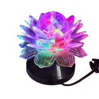Lumière colorée de Disco du cristal RVB LED du fabricant de la Chine tournant l'effet de partie de Lotus pour la vente en gros d'étape de KTV
