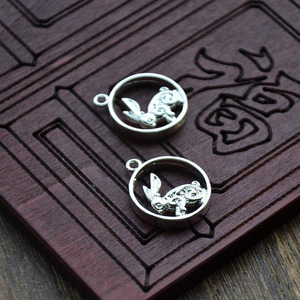 Pendentif Lapin du Zodiaque 18mm en Cuivre Inaltérable pour Création de Bijoux DIY - Product Image 4
