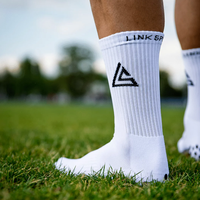 Chaussettes de football personnalisées avec rembourrage, antidérapantes, respirantes, chaussettes de sport pour hommes, chaussettes de course à pied à compression, faible MOQ