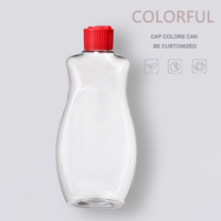 Bouteilles de nettoyage en plastique pour animaux de compagnie de qualité alimentaire de 500ml Bouteille de liquide pour laver la vaisselle Récipient en plastique pour laver la vaisselle