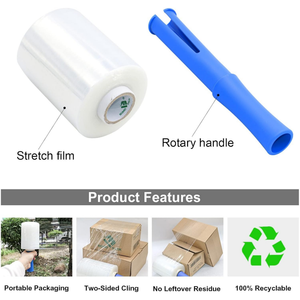 Film étirable LLDPE industriel haute résistance YISHI pour emballage d'entrepôt, rouleau de 12,7 cm pour protection de palettes - Product Image 5