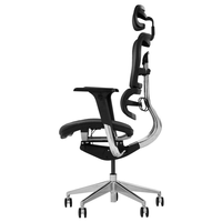 Chaise de bureau de luxe pivotante en maille, siège de gaming pour ordinateur, à domicile, avec repose-pieds, nouvelle collection