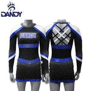 Nouveau Style Femmes Cheerleader Costumes Pour Filles Adultes Cheerleading Vêtements Tops et Shorts