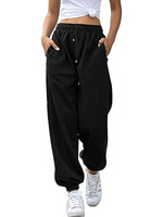 Pantalon de jogging personnalisé pour femmes pantalon de survêtement poches taille haute gym sportive coupe athlétique pantalon de détente pour femmes vente en gros