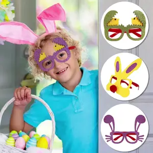 2023 yumurta Bunny paskalya gözlük çerçeve giyinmek çocuklar parti dekor paskalya gözlük