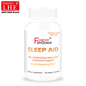 Fabricant de compléments alimentaires pour le sommeil en gros, formule avec mélatonine et L-glycine pour un sommeil réparateur, 40 capsules pour le sommeil - Product Image 1