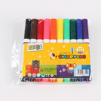 Fibre robinet enfants Graffiti marqueur personnalisé feutre pointe lavable eau couleur stylo ensemble avec 6 10 12 24 couleurs