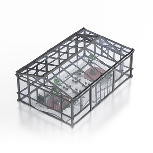 Véranda en verre durable en <span class=keywords><strong>aluminium</strong></span> Gartenhaus Sunroom Patio Cover Roof Glass House - Product Image 6