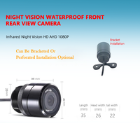 Vision nocturne étanche grand Angle petit mini 1080P vue avant vue arrière détection d'angle mort caméra de gril avant