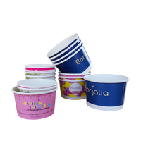 Vente en gros emballage d'aliments et de boissons à la crème glacée de haute qualité personnalisé mini gobelet en papier boîte à bonbons
