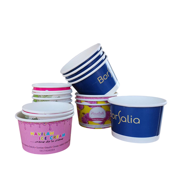 Wholesale High Quality Customized Frozen Ice Cream Food & Beverage Packaging Mini Paper Cup Candy Box