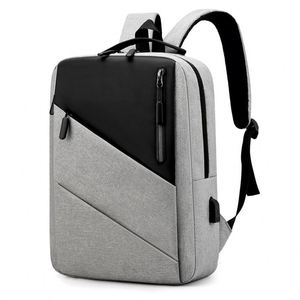 กระเป๋าเป้สะพายหลังกันน้ำขนาด 15.6 นิ้ว ทำจากผ้า Oxford พร้อมช่อง USB สำหรับใส่แล็ปท็อป เหมาะสำหรับทุกเพศ ใช้ได้ทั้งไปโรงเรียน พกพาสะดวก ทนทาน เหมาะสำหรับการเดินทางเพื่อธุรกิจ - Product Image 1