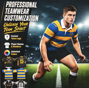 Maillot de rugby personnalisé sublimé de qualité supérieure, uniforme d'équipe OEM, faible MOQ, vente en gros, respirant, séchage rapide, évacuation de l'humidité - Product Image 5