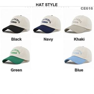 Gorras de Béisbol Deportivas Personalizadas, Suaves y Sin Estructura, Gorra de Béisbol de 6 Paneles de Dos Colores, Estilo Dad Hat - Product Image 2
