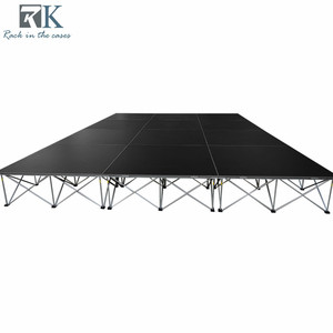 Outdoor Event Easy Install 4x4ft Mobile Concerts Stage Platform Folding Durable - Product Image 1