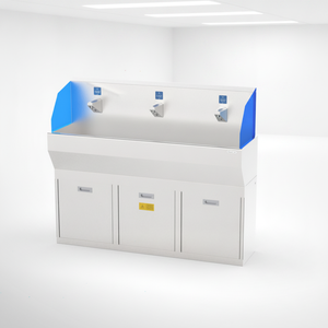 Solution d'hygiène automatique pour l'industrie alimentaire avec évier de lavage des mains, nettoyeur de chaussures, lave-bottes et <span class=keywords><strong>tourniquet</strong></span> - Product Image 5