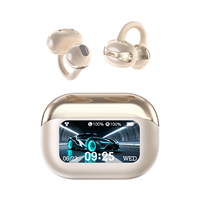 Écouteurs TWS BT V5.3 à clip d'oreille, Type-C, étanches IPX4, pour le sport, compatibles Android et iOS, mini, portables, son HiFi, sans fil