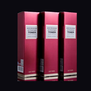 Custom Folding Cardboard Box Toner Skincare <b>Packaging</b> Box Gold Foil Stamping High-End Rectangle 375g Paper Box - Product Image 3