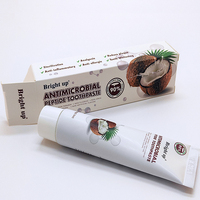 D'origine D'huile De Noix De Coco Bio Meilleur Blanchiment Des Dents Dentifrice Fabricants Services D'ODM D'OEM