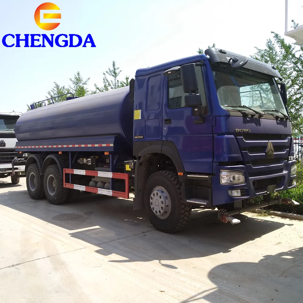HOWO yeni veya kullanılmış 3000-5000 galon tankı kamyon litre su tankeri kamyon satılık