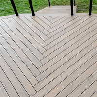 Eco Decking Bois Plastique Composite Patio Deck Tuiles Terracotta Grain Finition WPC Revêtement de sol pour Intérieur Extérieur pour Couverture pour