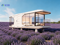 Maison capsule intelligente de 20 pieds avec salle de bain indépendante, maison de vacances préfabriquée moderne