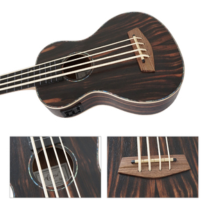 ยูคูเลเล่ไฟฟ้าไร้เฟรต ยี่ห้อ Aiersi รุ่น Java Ebony Body - Product Image 2