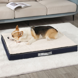 Sofá clásico para perros, cama ortopédica para perros, alfombrilla de espuma viscoelástica para dormir para mascotas, sofá para cachorros con funda extraíble, nido para gatos, cama cálida para invierno - Product Image 1