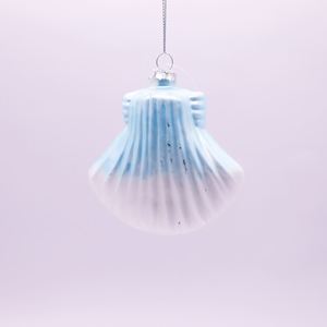 ของตกแต่งบ้าน งานฝีมือประดับกลิตเตอร์ รูปแบบสัตว์ทะเล เปลือกหอยแก้ว ปลา ของประดับตกแต่งคริสต์มาส สำหรับแขวนตกแต่งต้นคริสต์มาส - Product Image 6