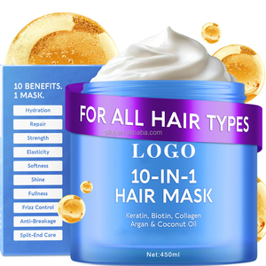 <span class=keywords><strong>Mascarilla</strong></span> Capilar Herbal Transfronteriza de Proteína de Oro para Suavizar, Dar Brillo y Reparar el Cabello, Ideal para Cabello Teñido, Seco y Encrespado, Tipo Suavizante - Product Image 1