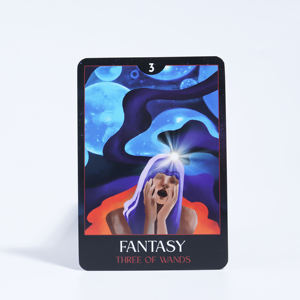 Venta al por mayor de cartas de oráculo, cartas de afirmación positiva impresas personalizadas, <span class=keywords><strong>baraja</strong></span> de Tarot de mago francés - Product Image 2