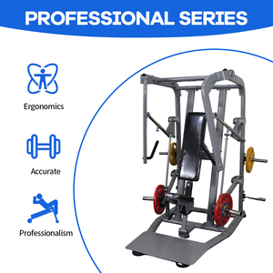 Máquina de entrenamiento de fuerza con placas de acero para <span class=keywords><strong>press</strong></span> de pecho <span class=keywords><strong>inclinado</strong></span> sentado, para culturismo y piernas, equipo de gimnasio comercial - Product Image 2