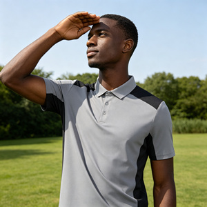 Polo ultra léger à séchage rapide, sensation zéro, tissu Toray, anti-UV, tailles S à 4XL, 3 couleurs, 100g, fil 50S - Product Image 3