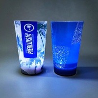 Led ışık fincan özel logo 12/14/16 oz yeniden kullanılabilir Led yanıp sönen içme kişiselleştirilmiş aydınlık bardaklar için Led bardak parti