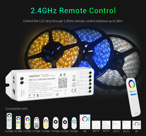 <span class=keywords><strong>Controller</strong></span> LED WL5 2.4G Wireless RF con Controllo Remoto e App per Smartphone, 5 in <span class=keywords><strong>1</strong></span> per Strisce LED - Product Image 4