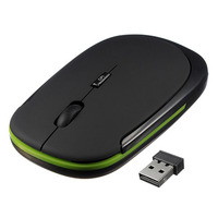 Ultra-mince 3D Mini souris sans fil 2.4G positionnement optique souris 4 boutons 1600DPI pour PC portable tablette de jeu