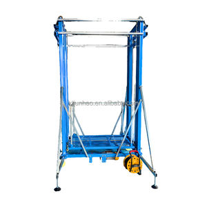 Elevador de andamios eléctrico móvil inteligente, plataforma pequeña plegable de 2 metros y 15 metros con eslinga de cuerda de alambre, elevador de construcción - Product Image 1