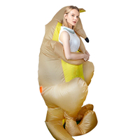 Costume de kangourou gonflable pour adulte, convient aux hauteur de 1,5 à 2 m. Idéal pour Noël, le cosplay, les fêtes, les spectacles sur scène, les bals costumés et les événements festifs.