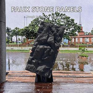Pu đá tấm ngoài trời công nghiệp phong cách thiết kế Faux Rock Đá Nhân Tạo tường Bảng điều khiển cho bên ngoài bức tường trang trí với CE - Product Image 2