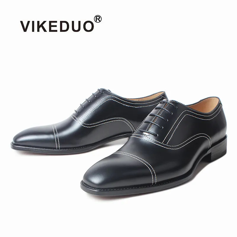 Vikeduo Hand Made Global Oxford Shoes Market Major Manufacturers In 2020 Black Mens Semi Formal Shoes