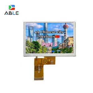 มาตรฐาน RoHS การเข้าถึงตามมาตรฐาน HMI 5นิ้ว800x480 IPS RGB 40pin 500cd/m2ความสว่างสูงจอแสดงผล TFT LCD โมดูลสำหรับการควบคุมเสียง - Product Image 1