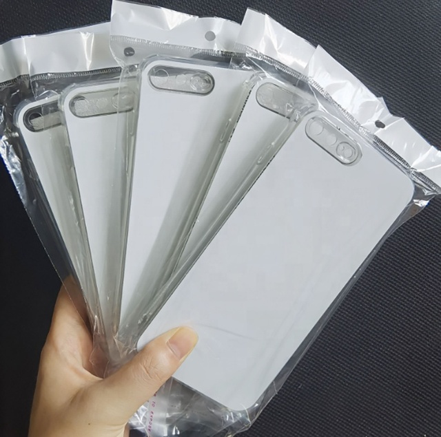 Wholesale Custom Printed 2D TPU Aluminum Plate Cell Phone Case Sublimation Blank for iPhone PC Material
