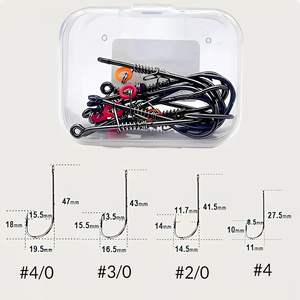 Grombolar Köderset mit lebensechten Garnelen und Widerhaken aus kohlenstoffreichem Stahl, lockt Süß- & Salzwasserbarsche, Karpfen und Welse an - Product Image 6