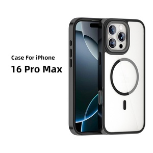 Nueva funda de teléfono de carga inalámbrica transparente de Color de contraste para iPhone 16 15 14 13 12 11 Pro Max cubierta magnética de prevención de caídas - Product Image 4